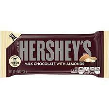 HERSHEY’S MILK WITH WHOLE ALMOND 120G