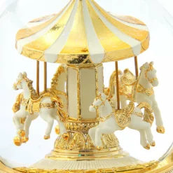 Golden Carousel Musical Water Globe -gifts sale GG 54064 EB 03 1935 xl