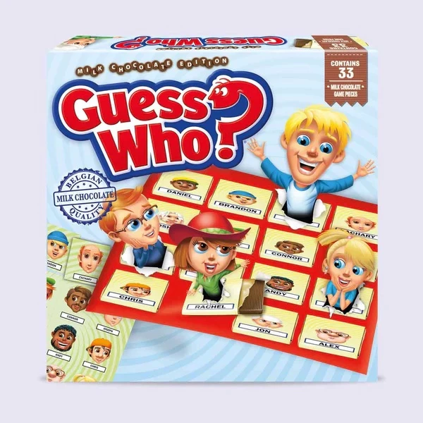 GUESS WHO CHOCO BOARD GAME 108g 1 GUESS WHO CHOCO BOARD GAME 108g