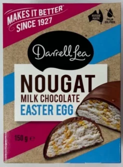 Darrell Lea Milk Chocolate Easter Nougat Egg 150g
