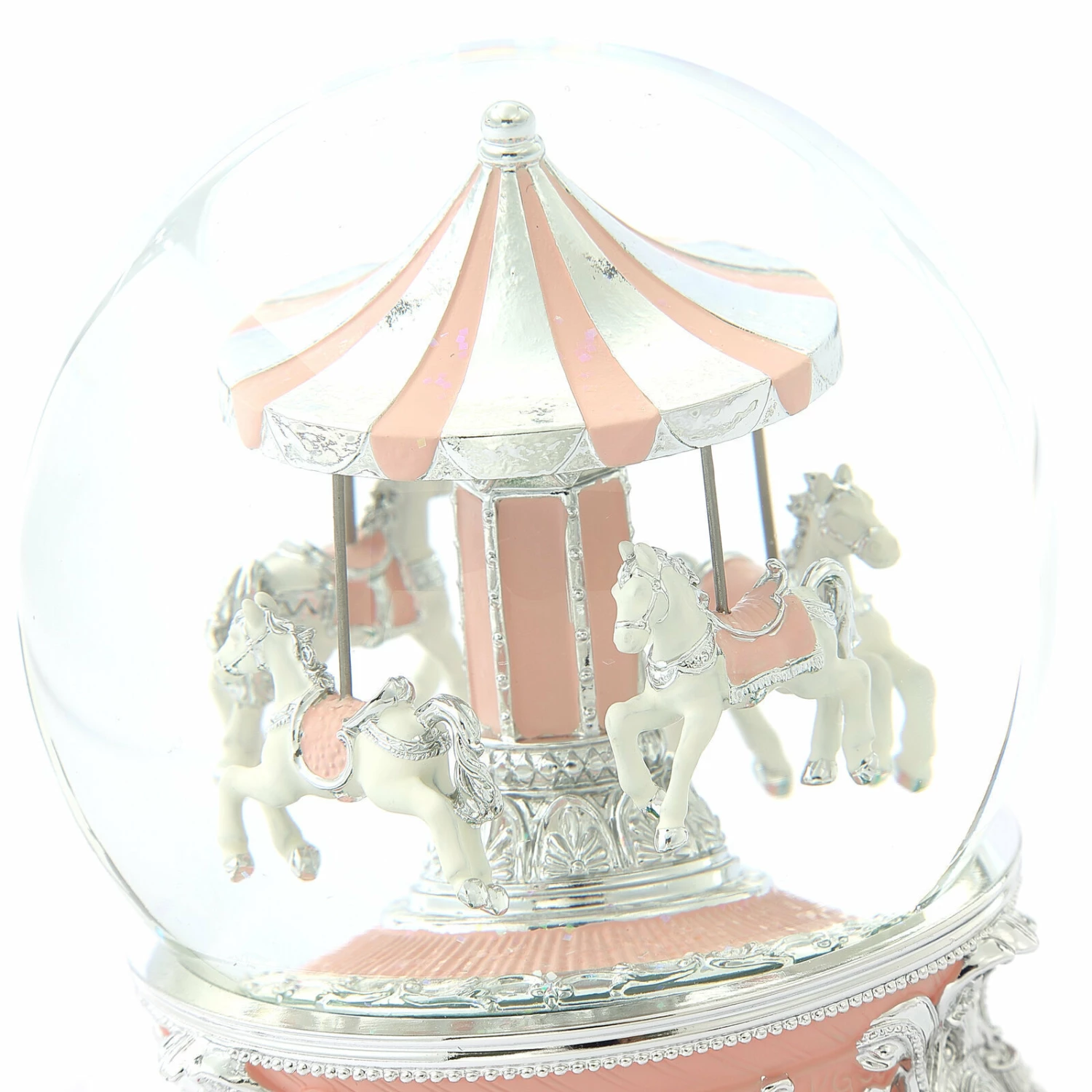 Carousel (Silver Pink) Musical Water Globe – (Duplicate Imported From WooCommerce) 9 Carousel (Silver Pink) Musical Water Globe – (Duplicate Imported From WooCommerce) - Image 9