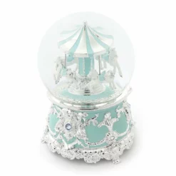 Tiffany Blue Carousel Musical Water Globe 14 Tiffany Blue Carousel Musical Water Globe -gifts sale PA1902 EB 01 2163 xl