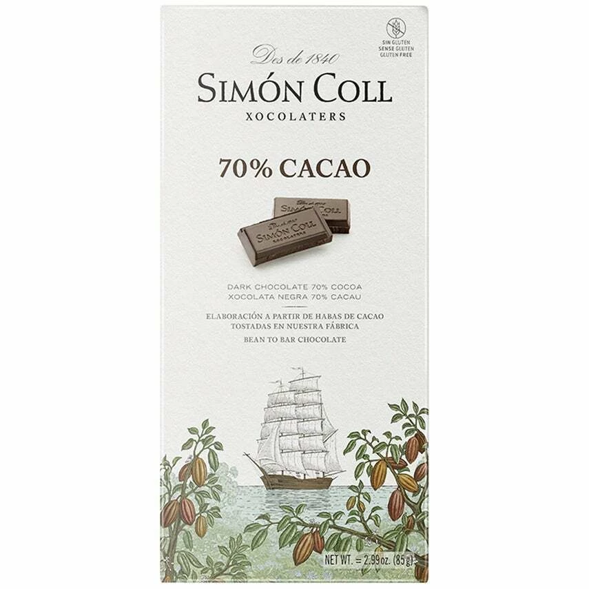 Simon Coll 70% Cacao 85g 1 Simon Coll 70% Cacao 85g