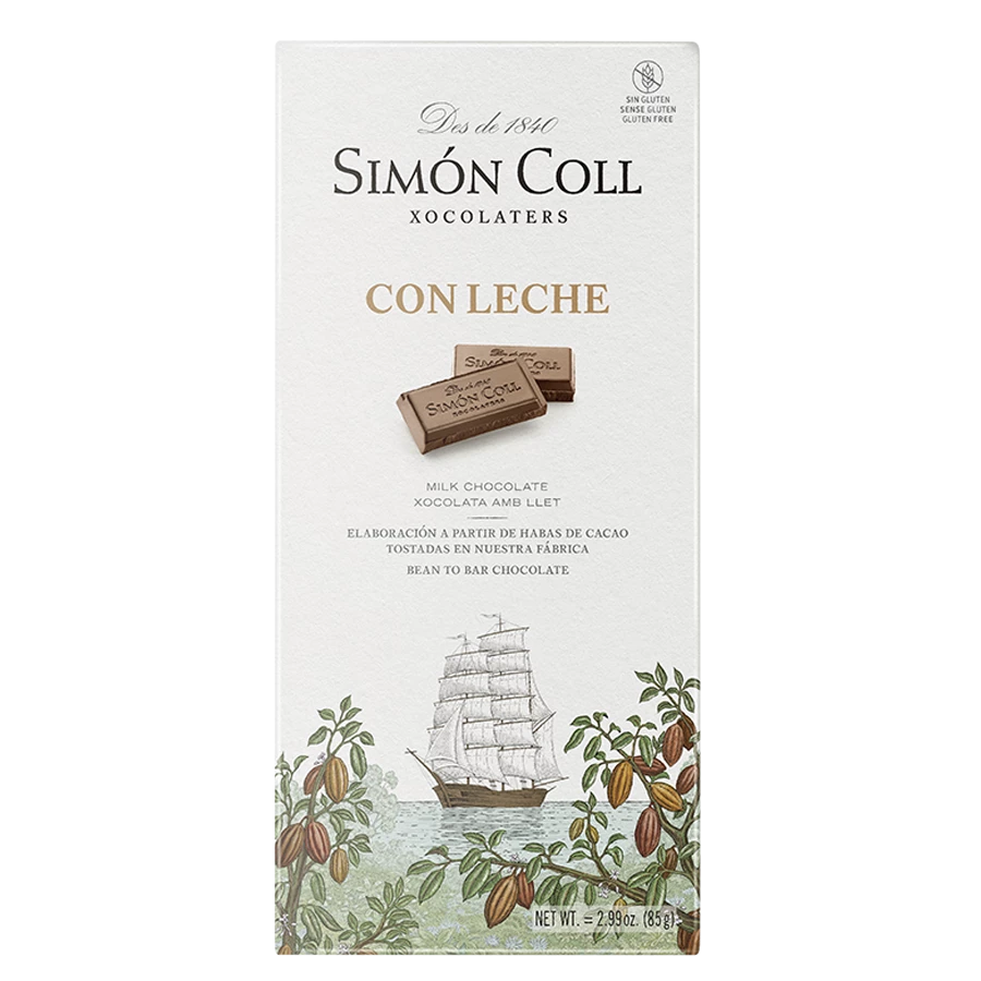 Simon Coll Con Leche 85g 1 Simon Coll Con Leche 85g
