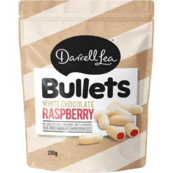 D/L White Chocolate Raspberry Liquorice Bullet180g